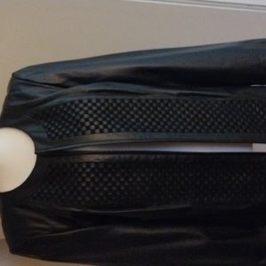 New black leather jacket